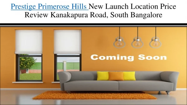 Residential Prestige Group Project in Kanakapura Road, South Bangalore