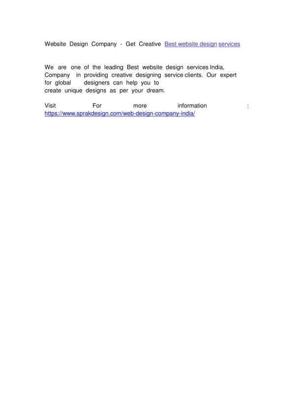 websit e desig n compan y ge t creati