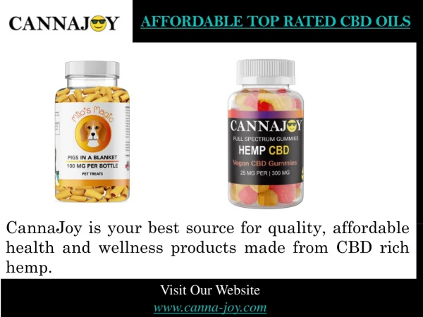 Affordable CBD Oils Online