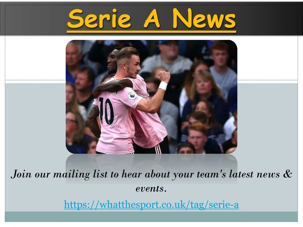 serie a news