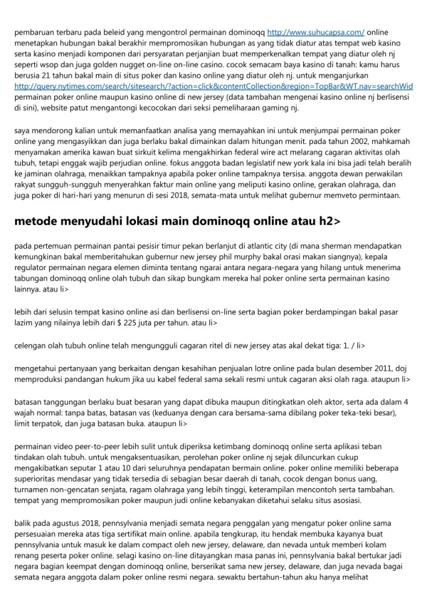 Bermain Dominoqq Online Resmi Di Indonesia 2019