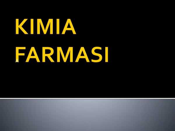 kimia farmasi