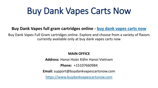 Buy Dank Vapes Full Gram Cartridges - Vape Dank For Sale Online