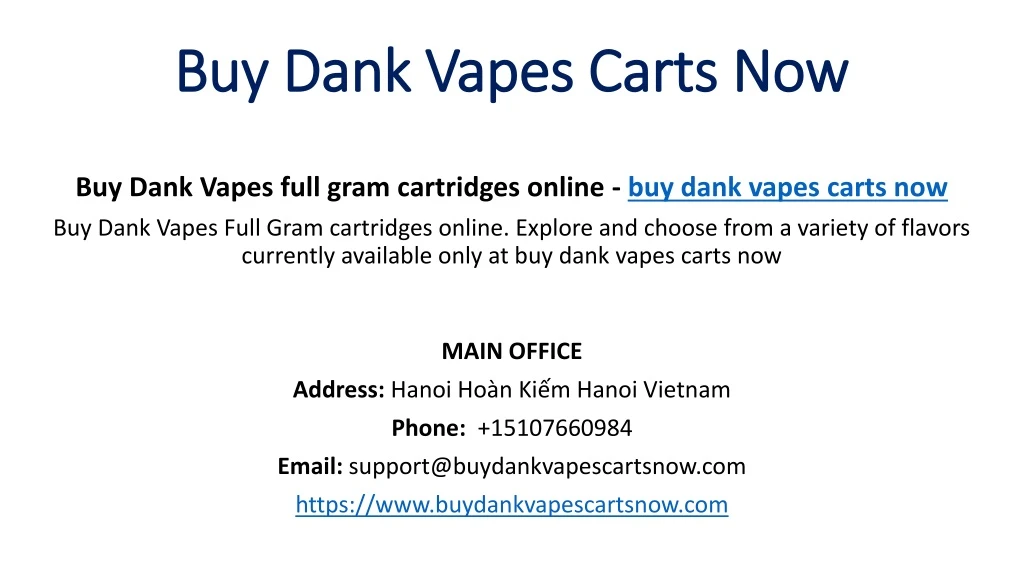 buy dank vapes carts now