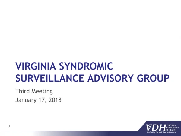 Virginia Syndromic surveillance Advisory Group