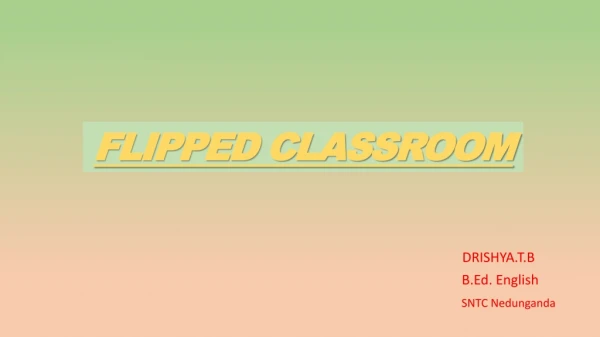 ppt on flipped classroom