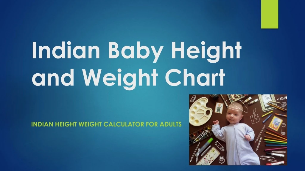 indian baby height and weight chart