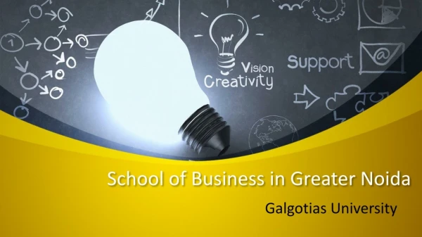 School of Business in Greater Noida | Galgotias University
