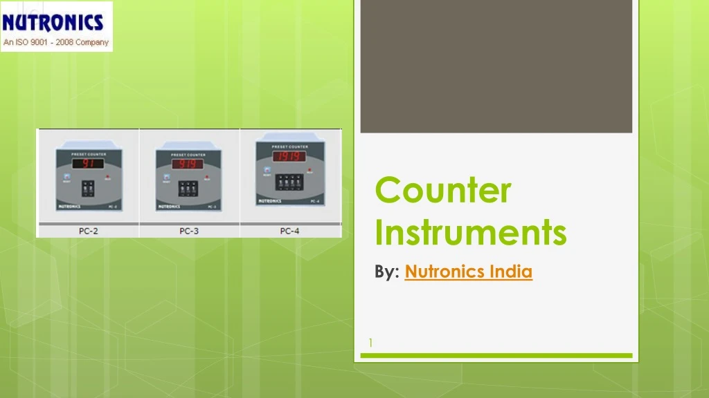 counter instruments