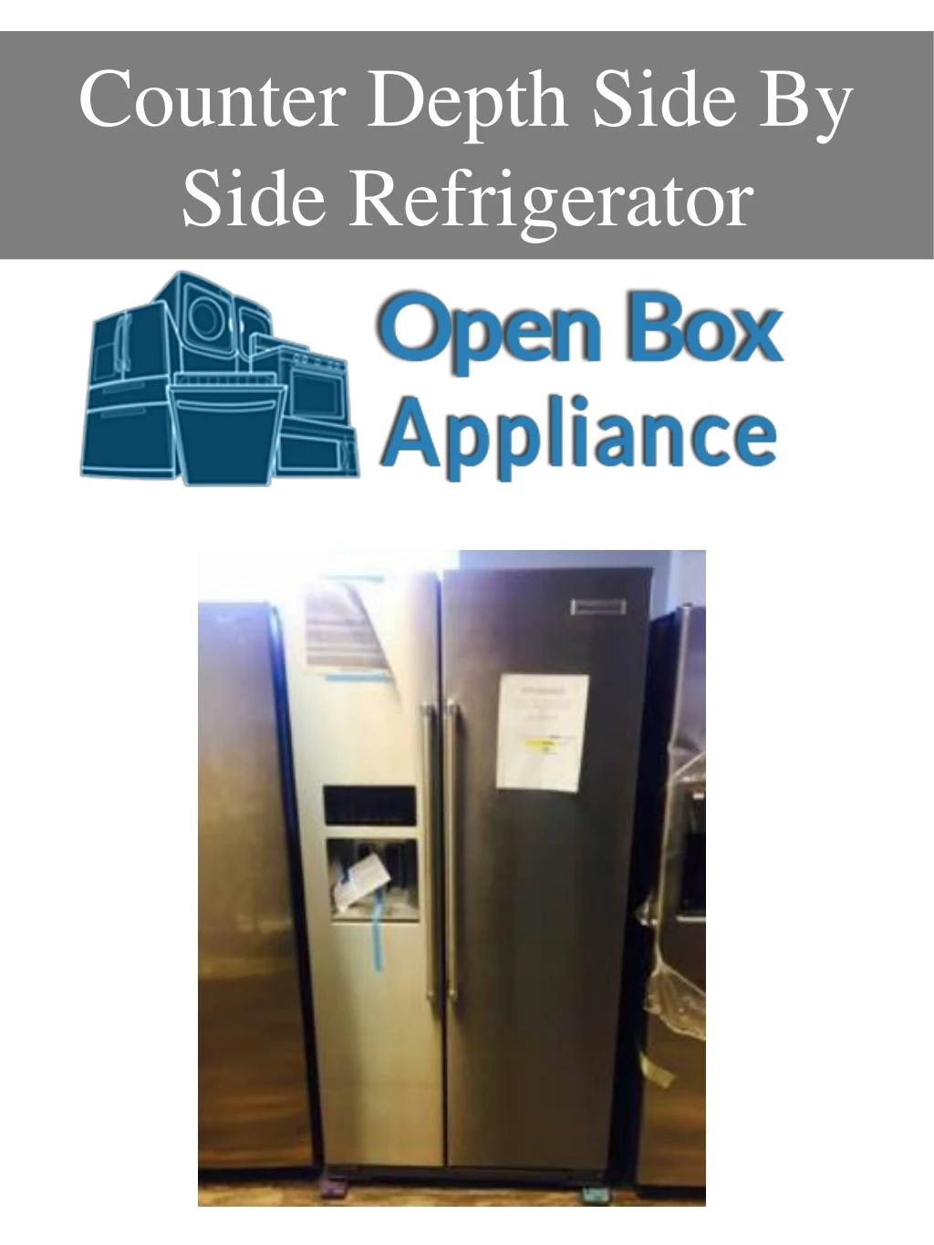 counter depth side by side refrigerator