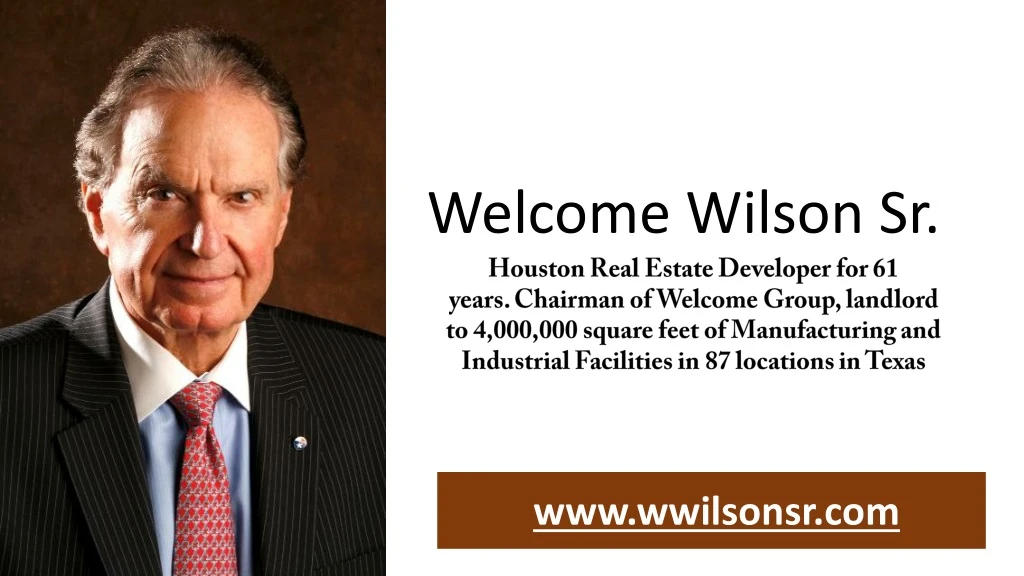 welcome wilson sr