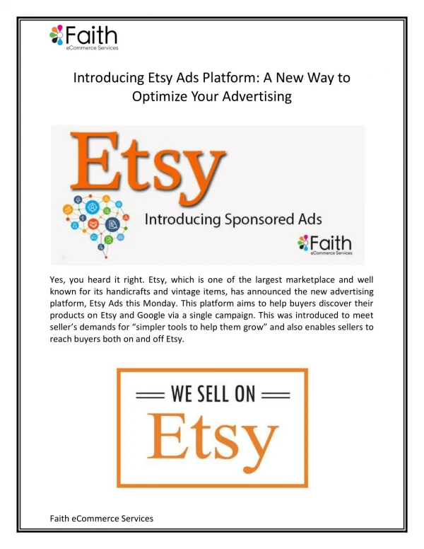Introducing Etsy Ads Platform: A New Way to Optimize Your Advertising