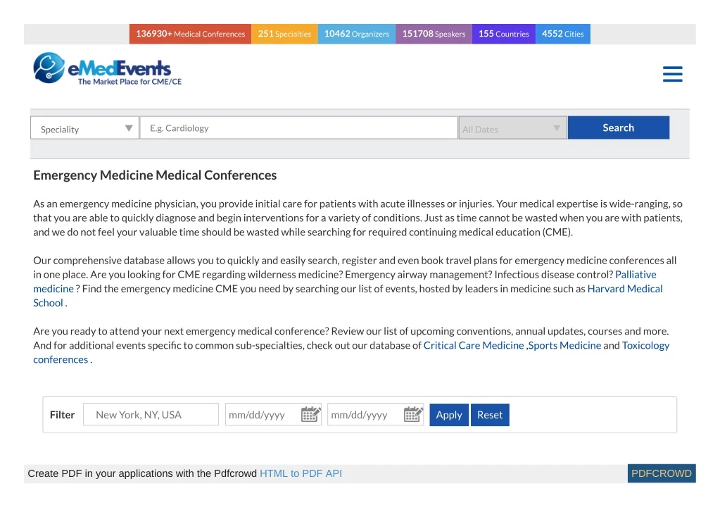 136930 medical conferences