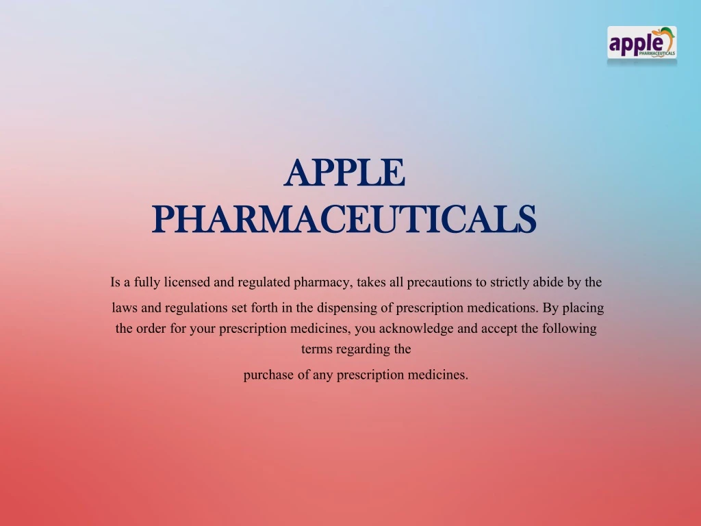 apple pharmaceuticals