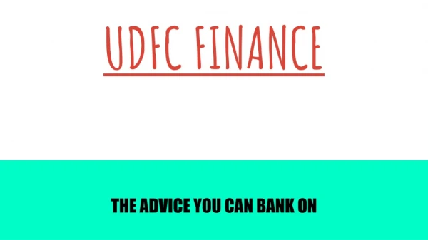 UDFC FINANCE| Non-BankingFinanceCompanyinJaipur