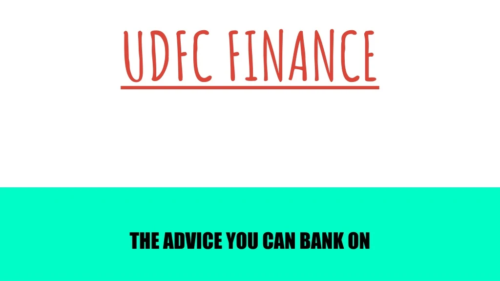udfc finance