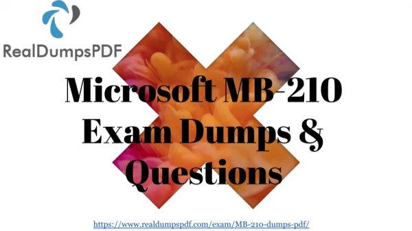 Accurate Microsoft MS-210 Pdf Dumps - MB-210 Best Exam Questions