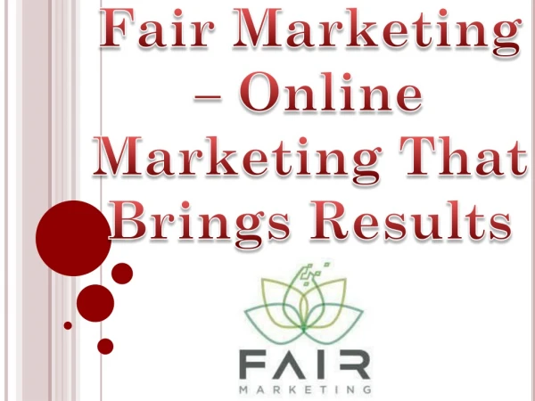 Fair Marketing – Online Marketing That Brings Results