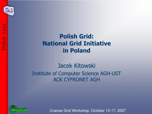 Polish Grid: National Grid Initiative in Poland