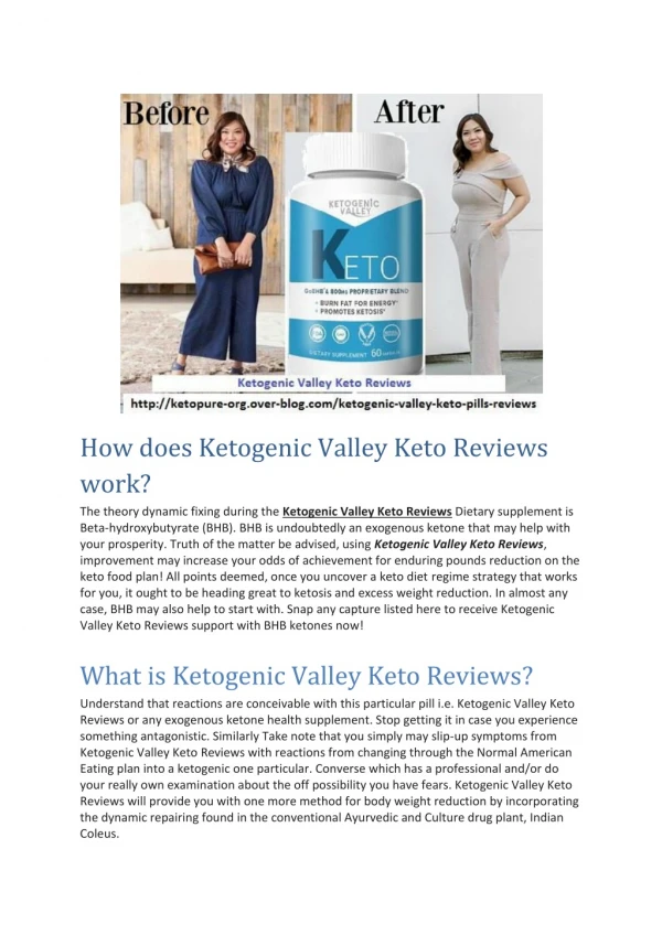 Ketogenic Valley Keto Reviews