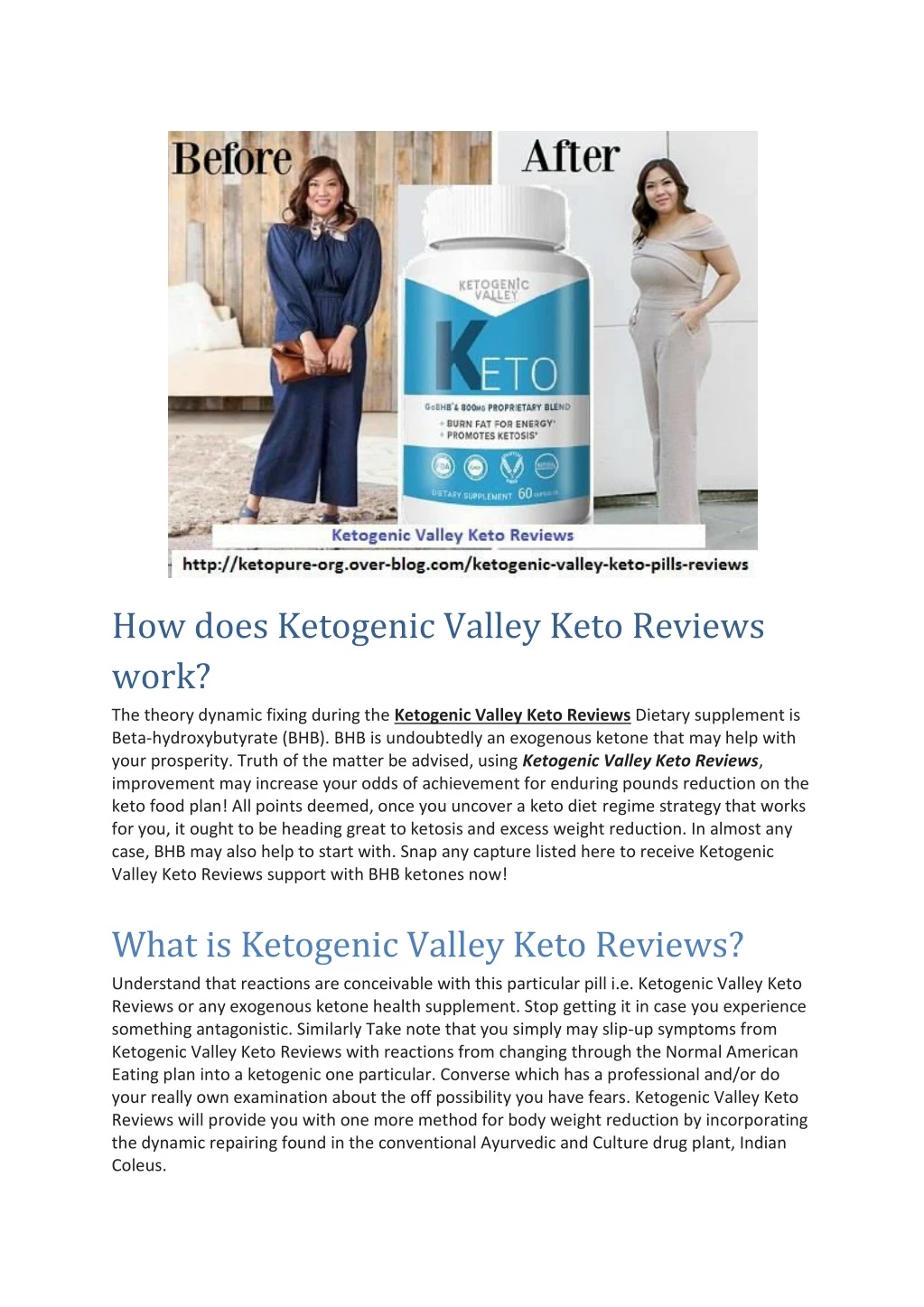 how does ketogenic valley keto reviews work