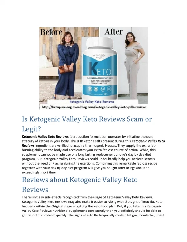 Ketogenic Valley Keto Reviews