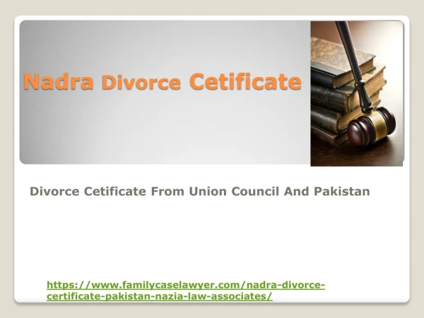 Nadra Divorce Certificate From Union Council