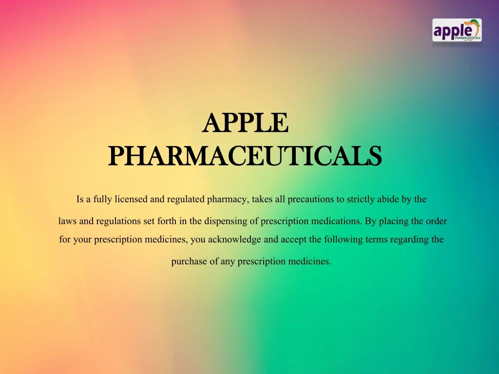 apple pharmaceuticals