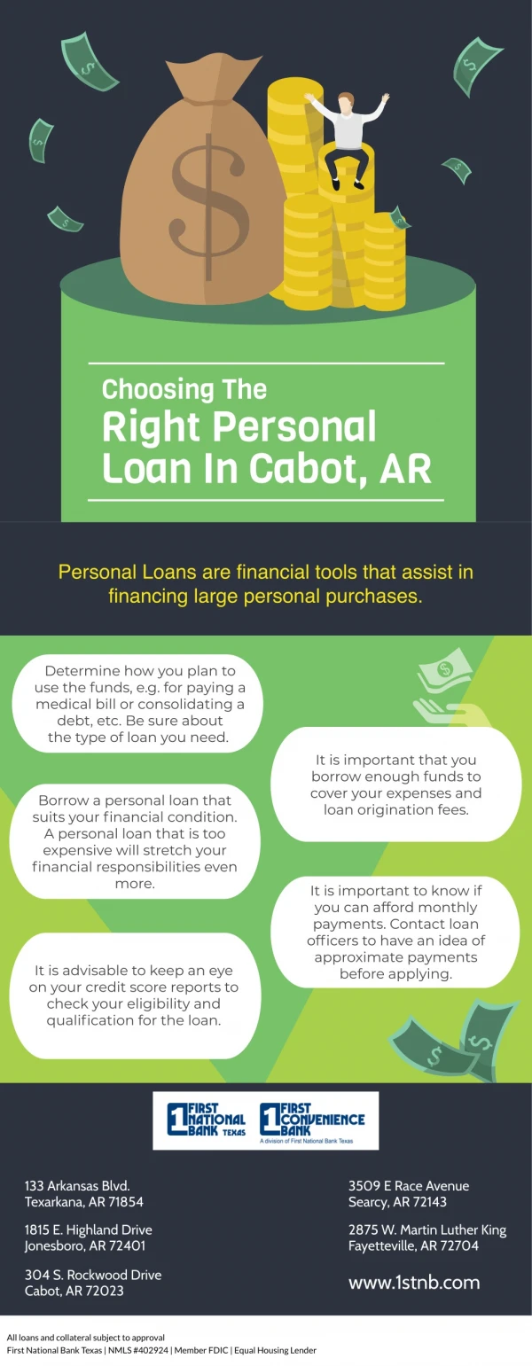 Choosing The Right Personal Loan In Cabot, AR