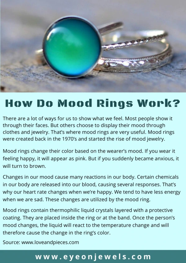 How Do Mood Rings Work?