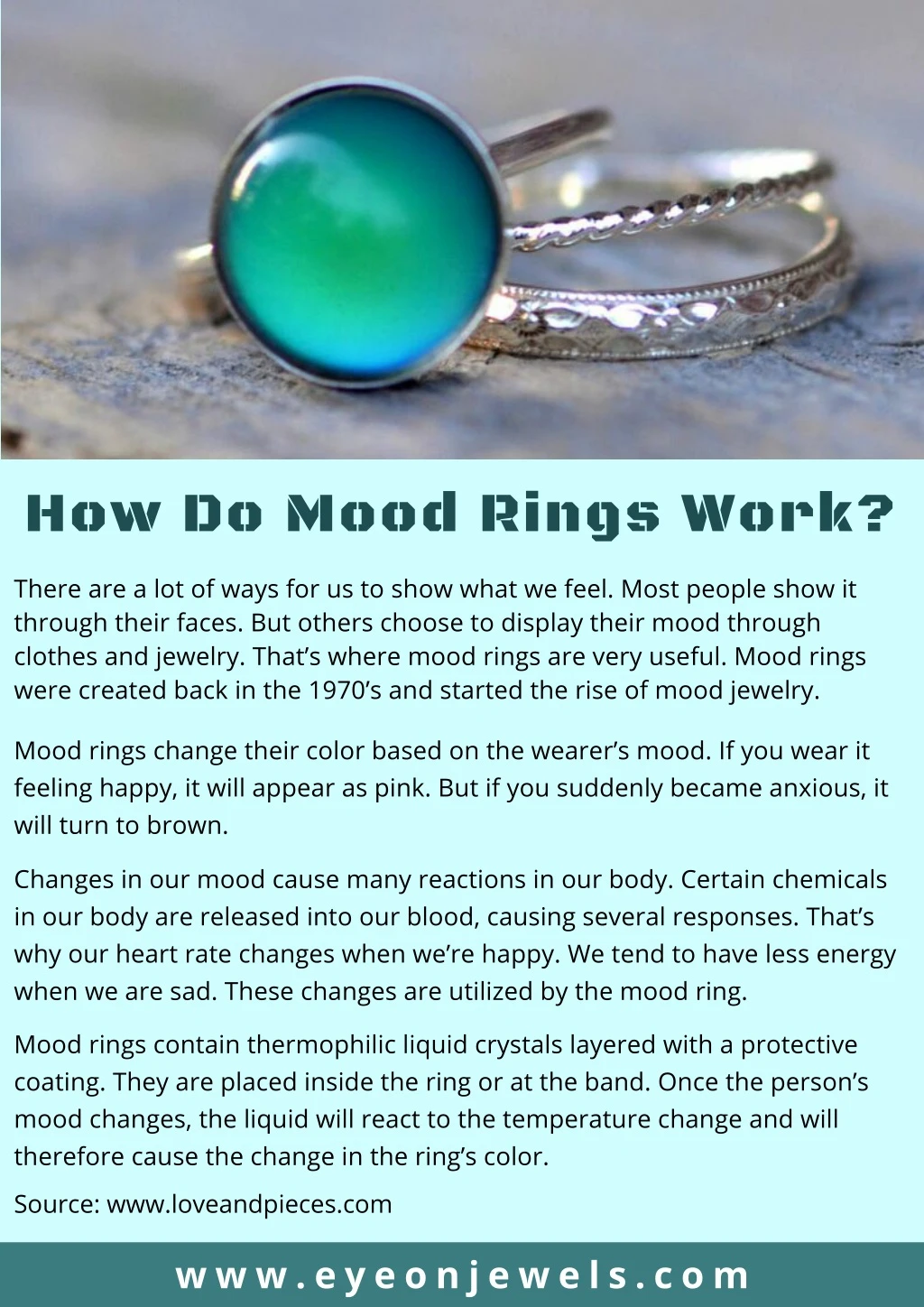 how do mood rings work