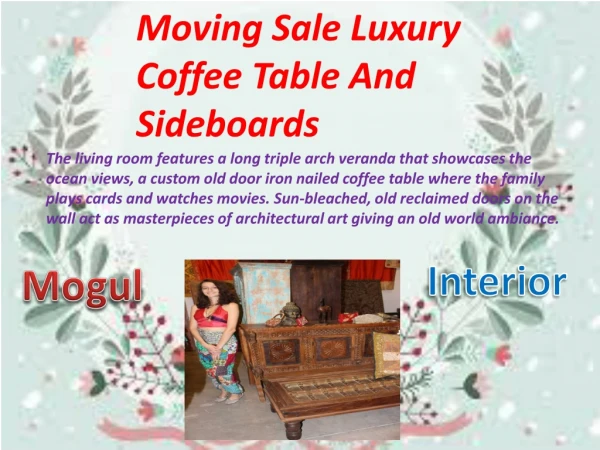 Moving Sale Luxury Coffee Table And Sideboards