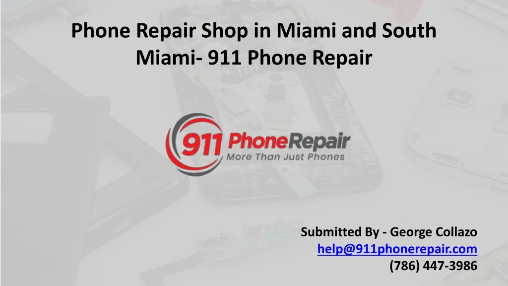 phone repair shop in miami and south miami 911 phone repair