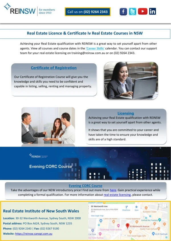 Real Estate Licence & Certificate Iv Real Estate Courses in NSW