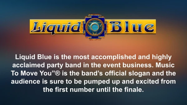 Los Angeles Private Party Bands - Liquid Blue