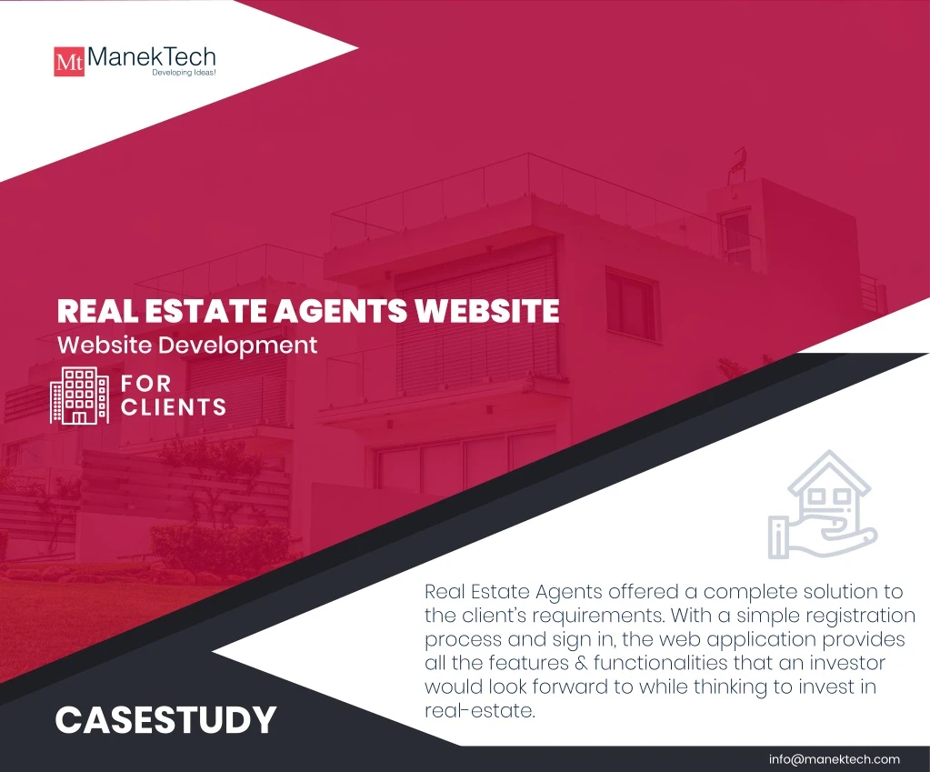 real estate agents website website development