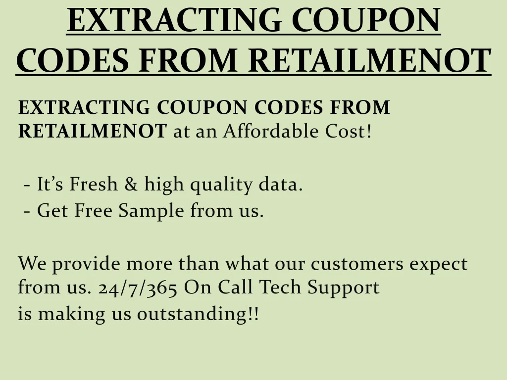 extracting coupon codes from retailmenot