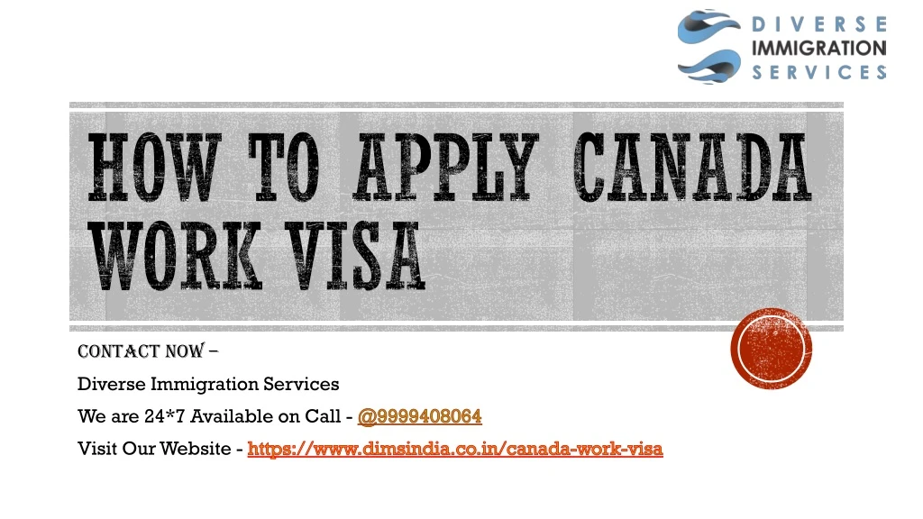 how to apply canada work visa