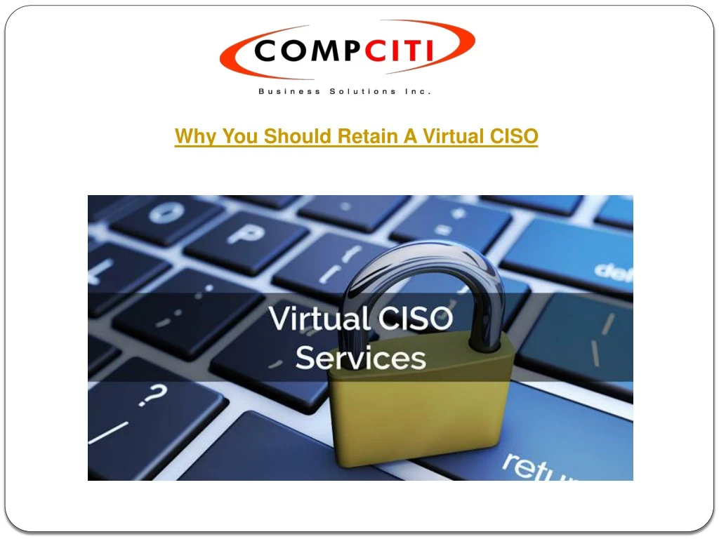 why you should retain a virtual ciso