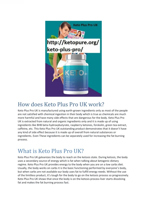Keto Plus Pro UK