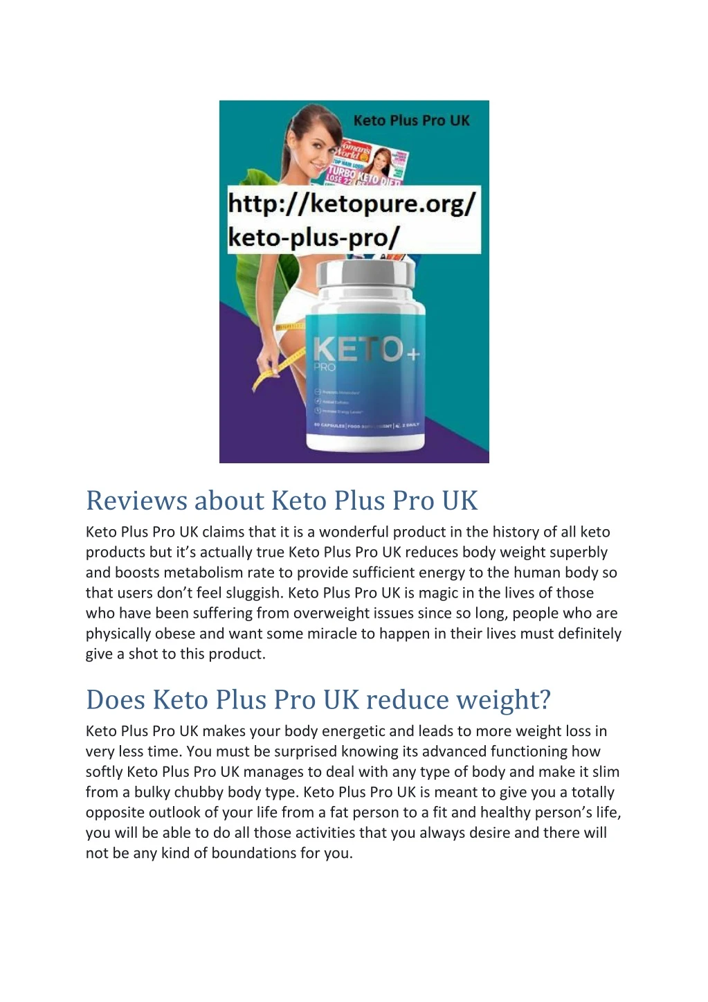 reviews about keto plus pro uk