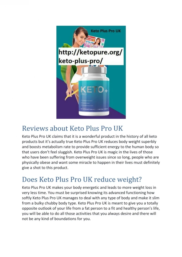 Keto Plus Pro UK