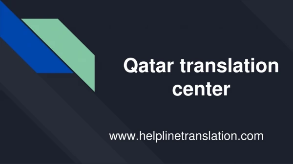 Qatar translation center
