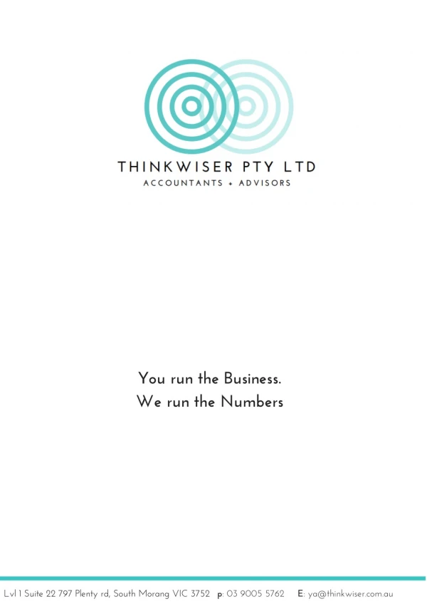 Best Accounting Services in Melbourne and South Morang - Thinkwiser.com.au