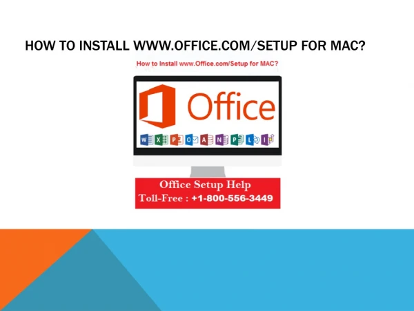 How To Install www.office.com/setup For Mac