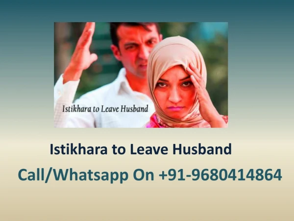 Istikhara to Leave Husband