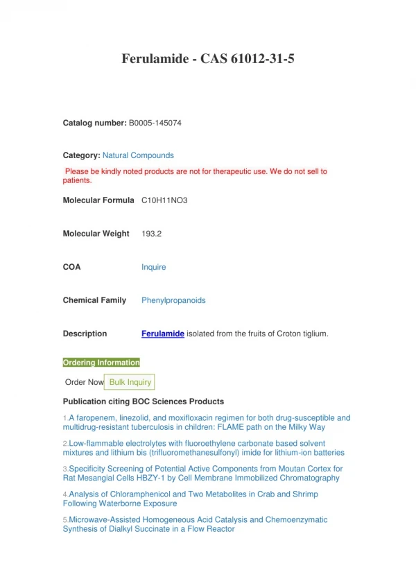 Ferulamide