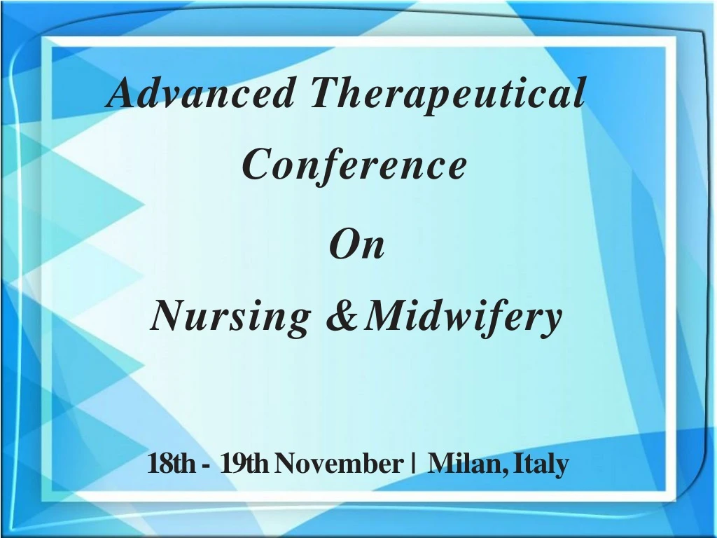advanced therapeutical conference