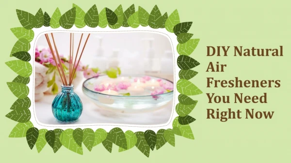 Natural DIY Air Freshener Ideas