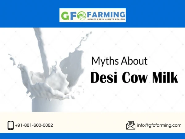 14 Myths About Desi Cow Milk | GFO Farming